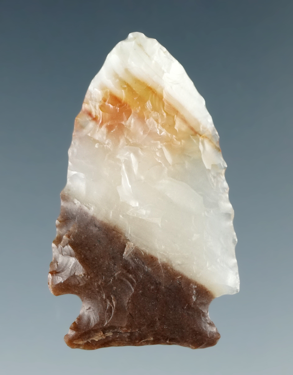 Beautiful material! 1 3/16" Cornernotch made from multi-colored agate found near the Columbia.