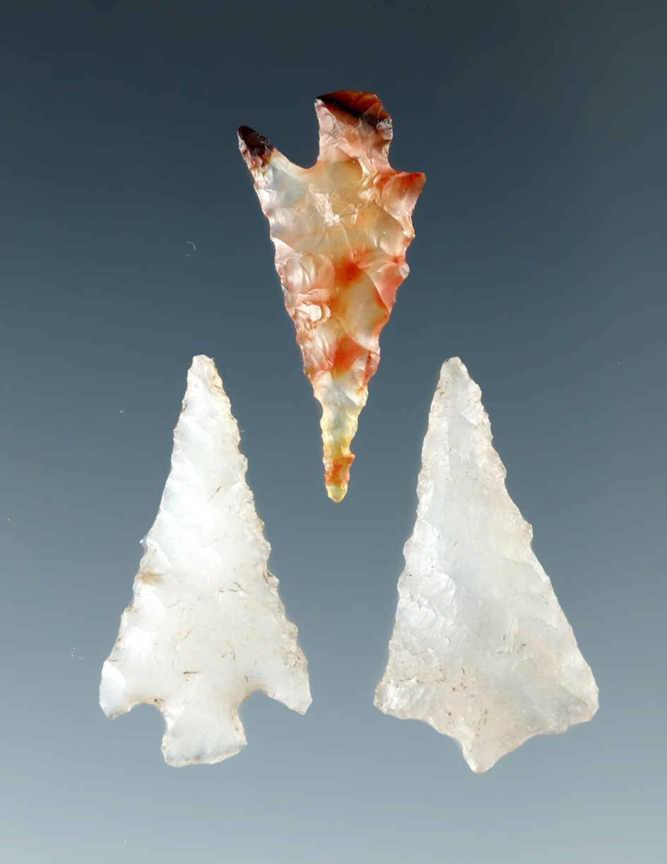 Set of three Columbia Ridge" made from beautiful material, largest is 7/8".