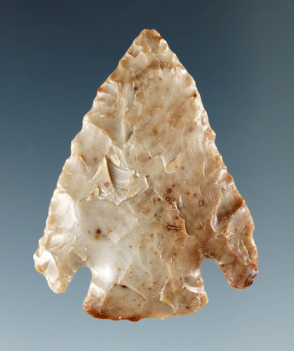 1 1/2" Cornernotch dart point found near the mid-Columbia River.