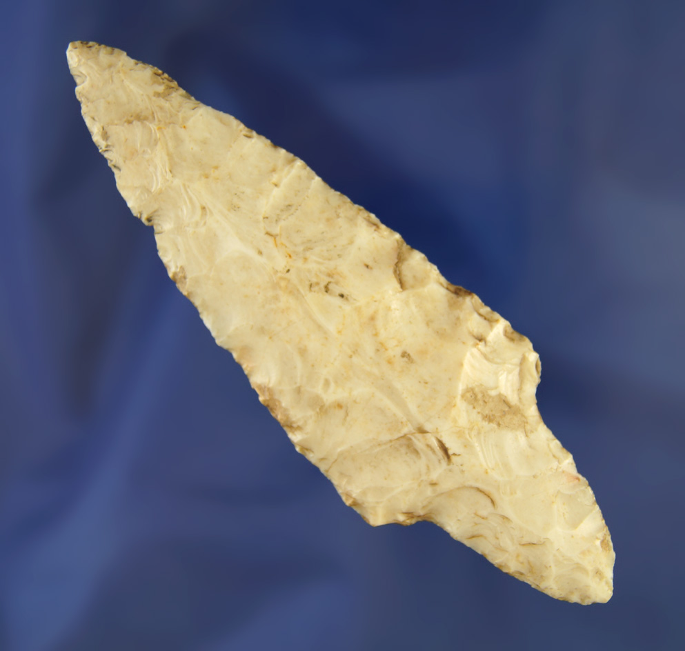 4 5/16" Flint Ridge Flint Adena found in Ohio. Comes with a Jackson COA.