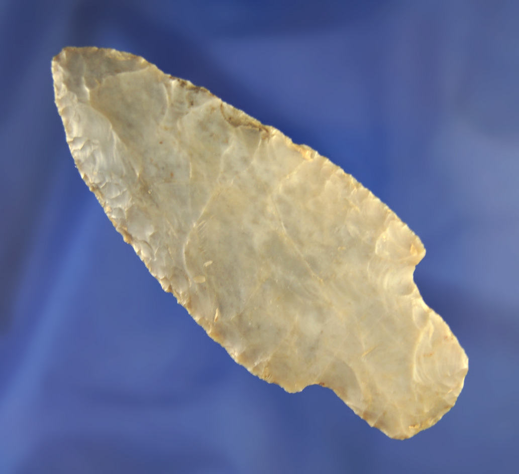 3 3/8" Hornstone Adena found on the Humes farm in Champaign Co.,  Ohio. Ex. Greg Shipley.