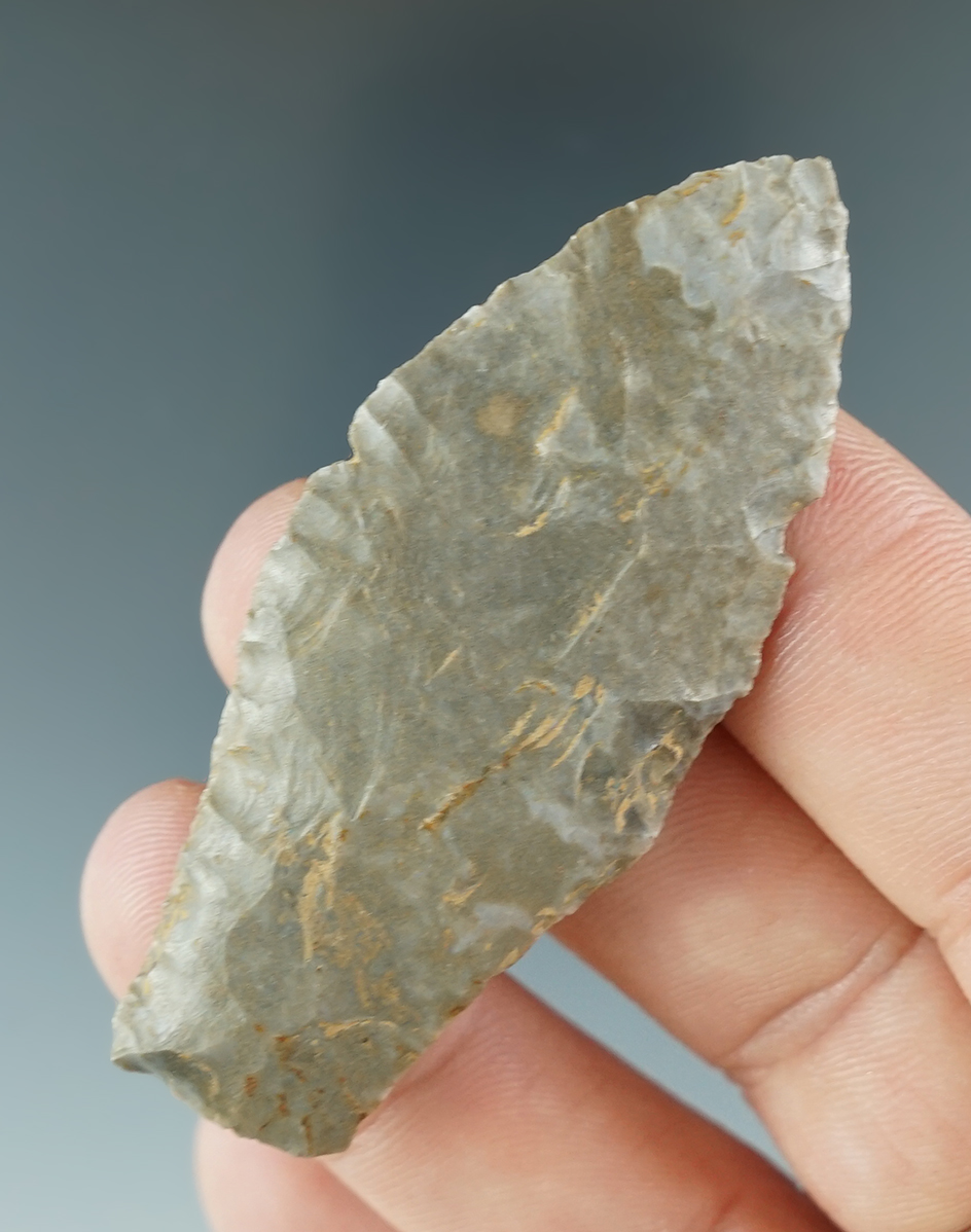 2 3/8" Hell Gap found in Sumner Co., Tennessee. Comes with a Rogers COA.