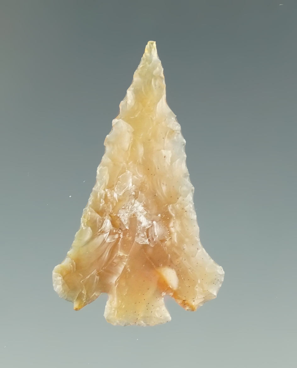 Classic style 1 1/4" Eastgate found in Southern Oregon made from nicely translucent Agate.