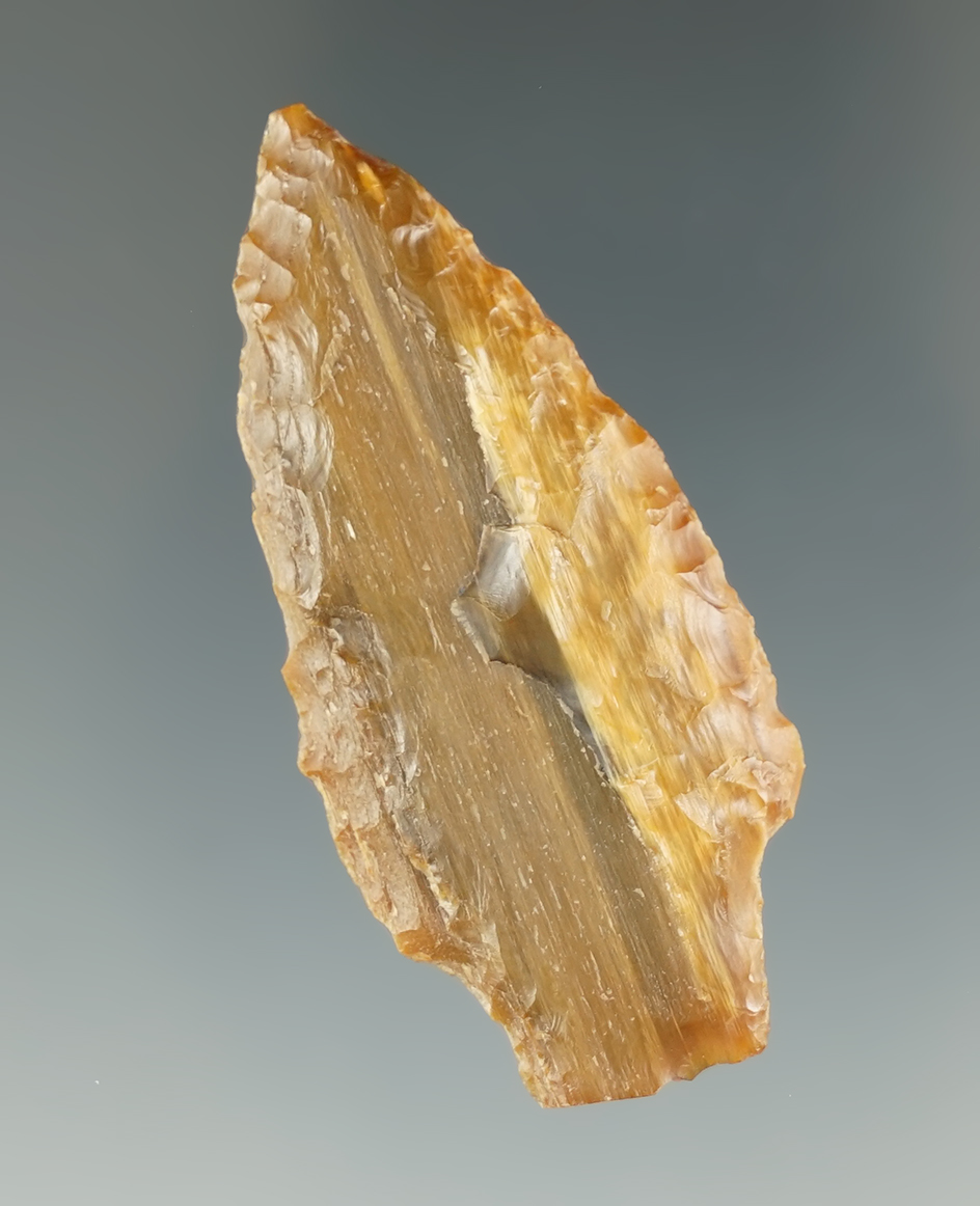 2 1/8" Shaniko made from Petrified Wood. Found by Heimbigner - Washington. Bennett COA.