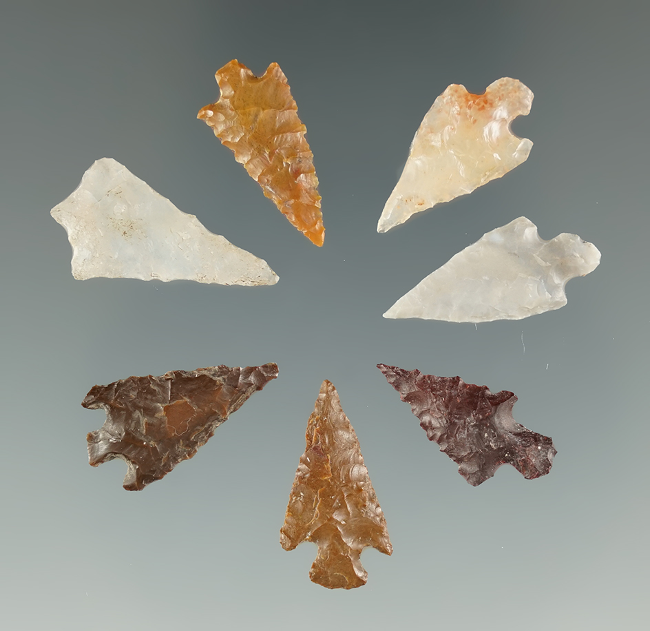 Group 7 Gempoints found near the Columbia River, largest is 7/8".