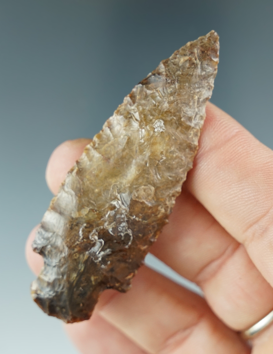 2 5/8" Lind Coulee found along the Mid-Columbia River. Ex. Charles Hall Collection.