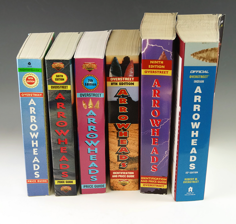 Set of six Overstreet books including the 5, 6, 7, 8, 9, 10 editions.