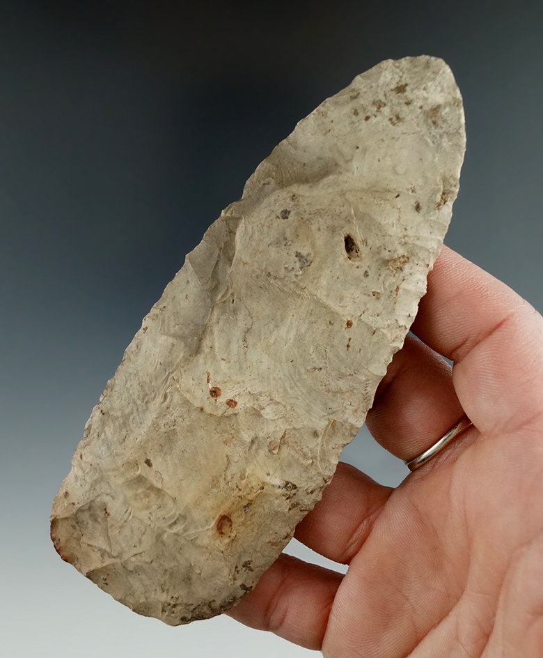4 13/16" Flint Blade found in Missouri.