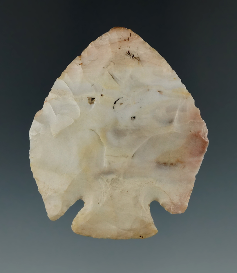 2 5/16" Afton Pentagonal found in Missouri made from attractive material. Bennett COA.