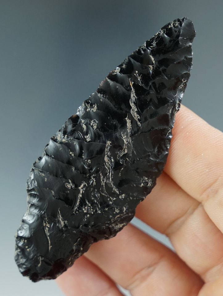 Classic style 3 3/16" Parman found near the California border in Oregon by Kevin Pyskie. Pictured!