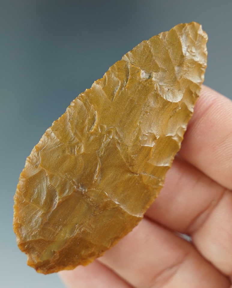 Exceptional material! 2 5/8" Cascade Knife - beautiful banded Jasper, found in Washington.