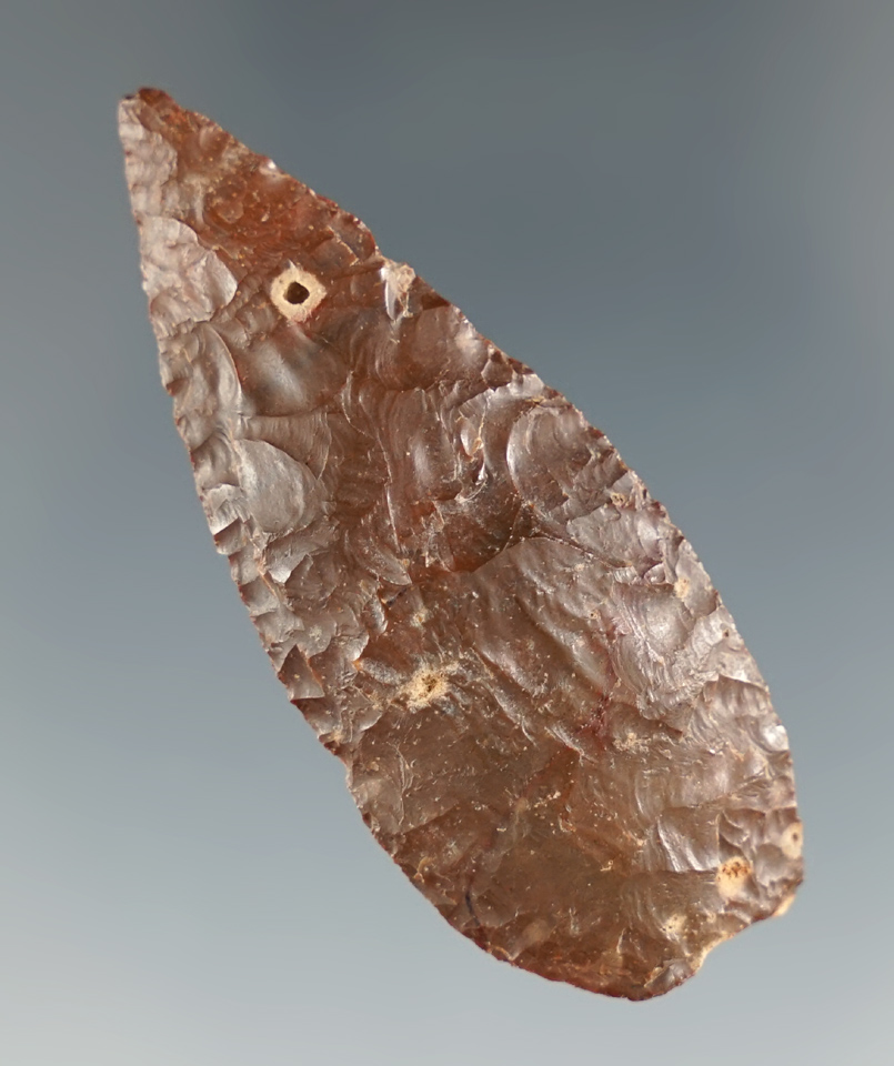 2 1/8" Jasper Cascade Knife found in Eastern Washington. Ex. Dr. Robert E. Stewart 1889-1903.