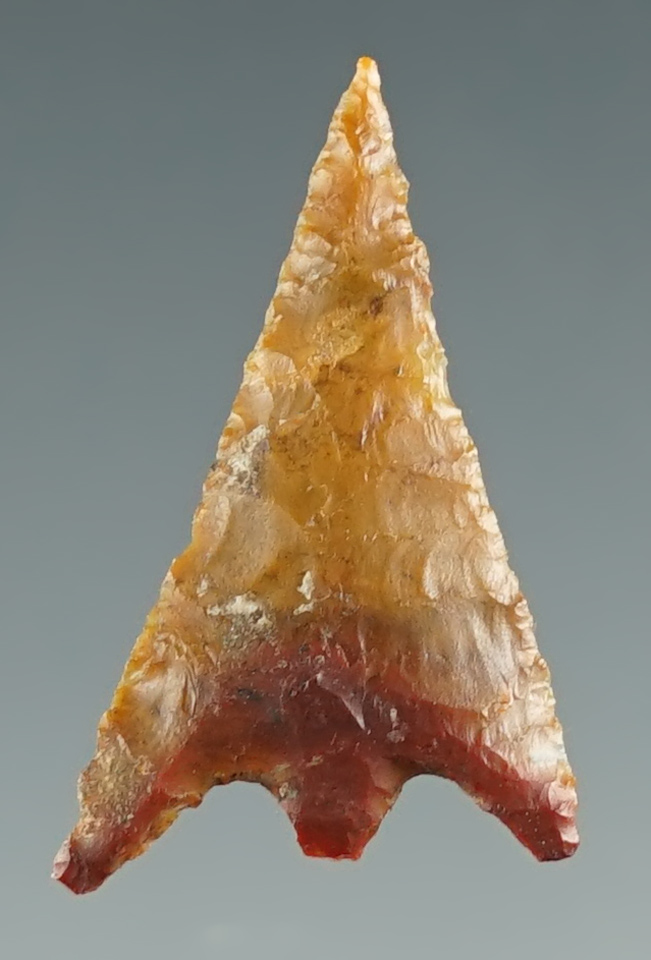 15/16" Gunther Barbed found near the Rogue River, Oregon. Made from attractive Jasper.