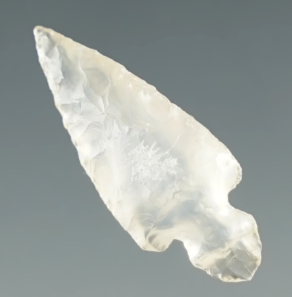 13/16" Klickitat Dagger made from clear agate found near the Columbia River, Washington.