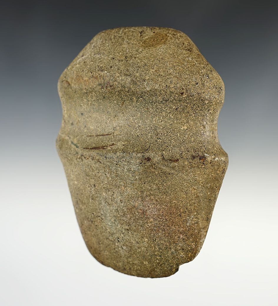 4 7/8" long 3/4 Grooved Axe that is fluted on the base. Midwestern U.S.