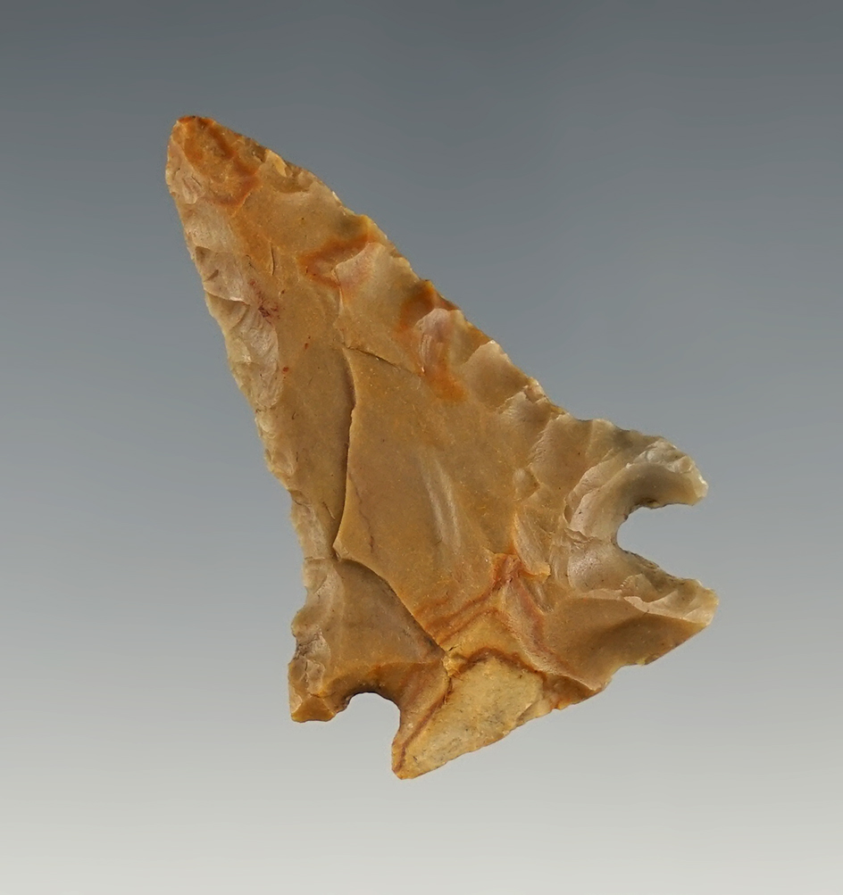 1 11/16" Kentucky Pinetree made from colorful Carter Cave flint.