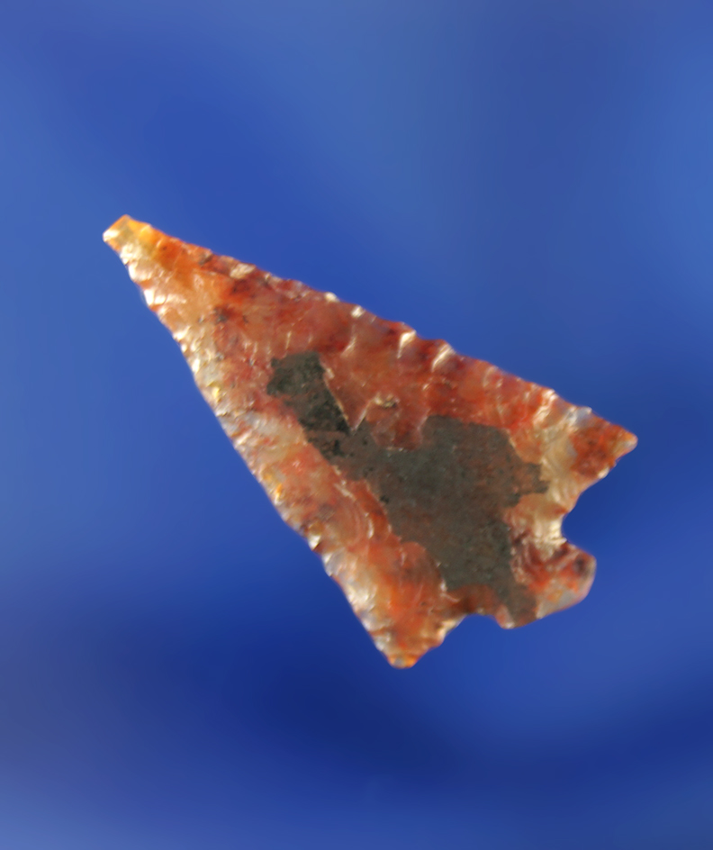 15/16" Columbia Plateau made from highly translucent clear and red agate.