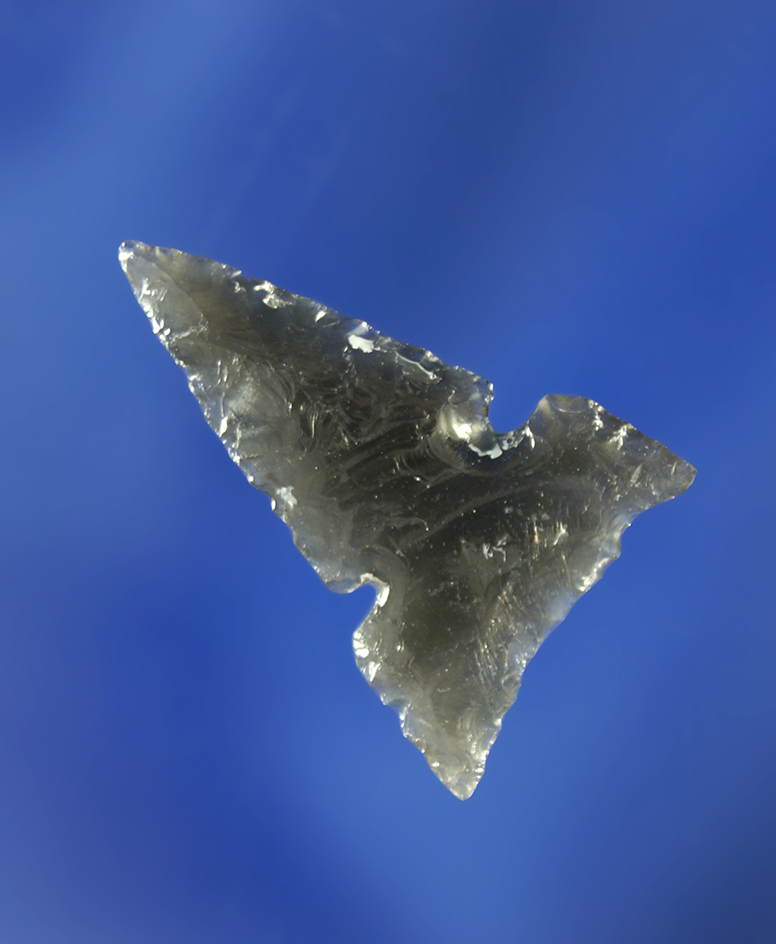 3/4" Desert Delta made from obsidian that is paper thin.