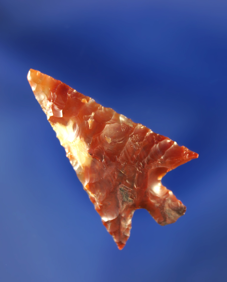 1 1/8" Wallula made from beautiful semi translucent mottled red chalcedony.