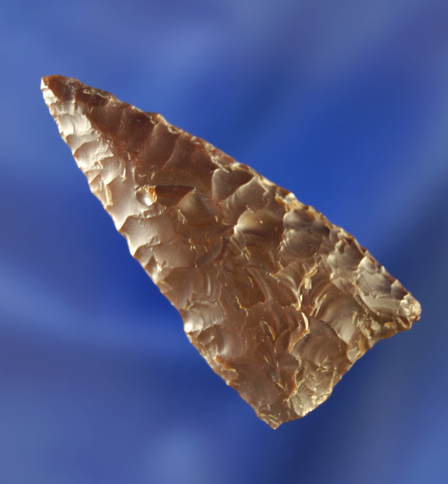 2" Atlatl Valley triangular made from Brown Jasper.
