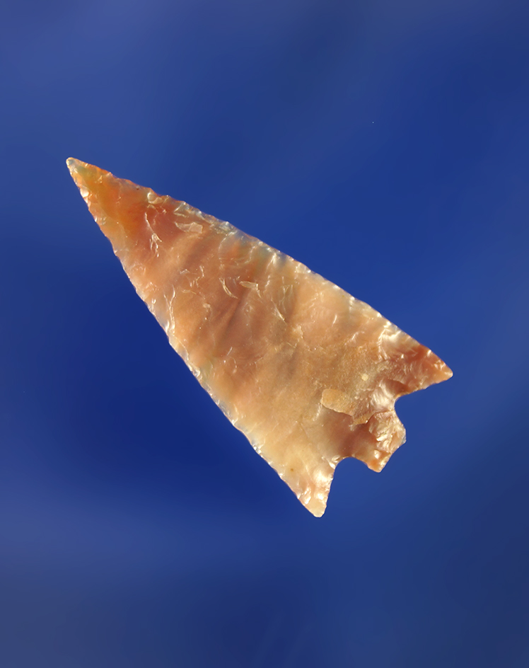 1" delicately flaked Columbia Plateau made from beautiful  material.