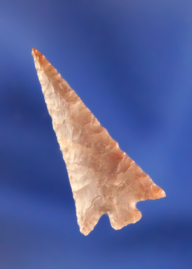 1" Wallula Gap made from brown agate found on the Decker site, near Sauvies Island