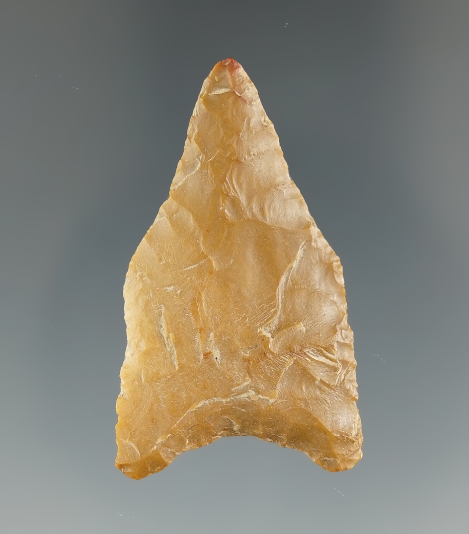 1 3/4" Dalton made from Carter Cave Flint found in Northern Kentucky.