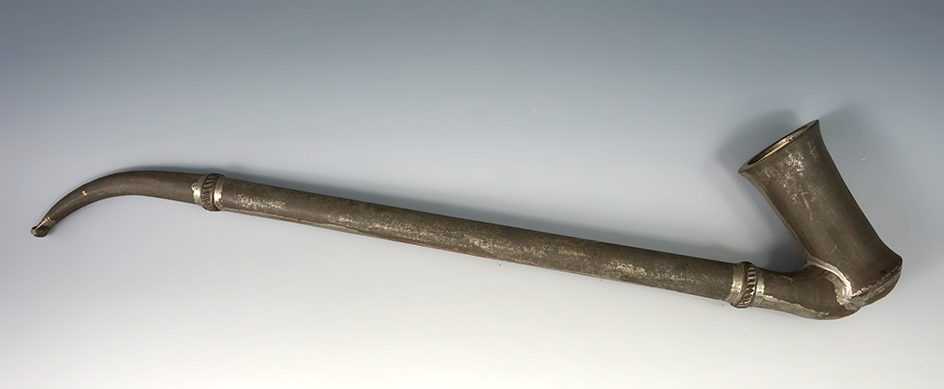 Uniquely styled 16" long vintage metal pipe.