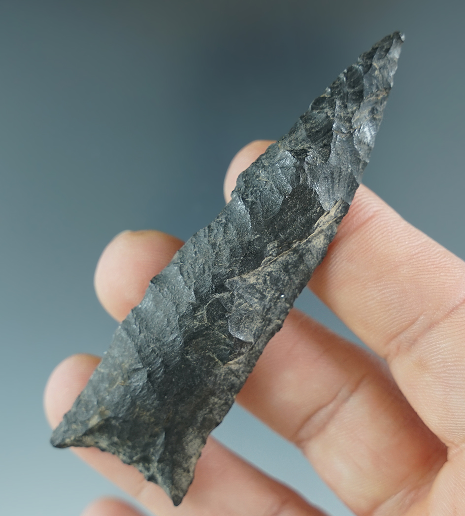 3 1/16" Humboldt Triangular found near Cougar Mountain, Lake County Oregon. Pictured!