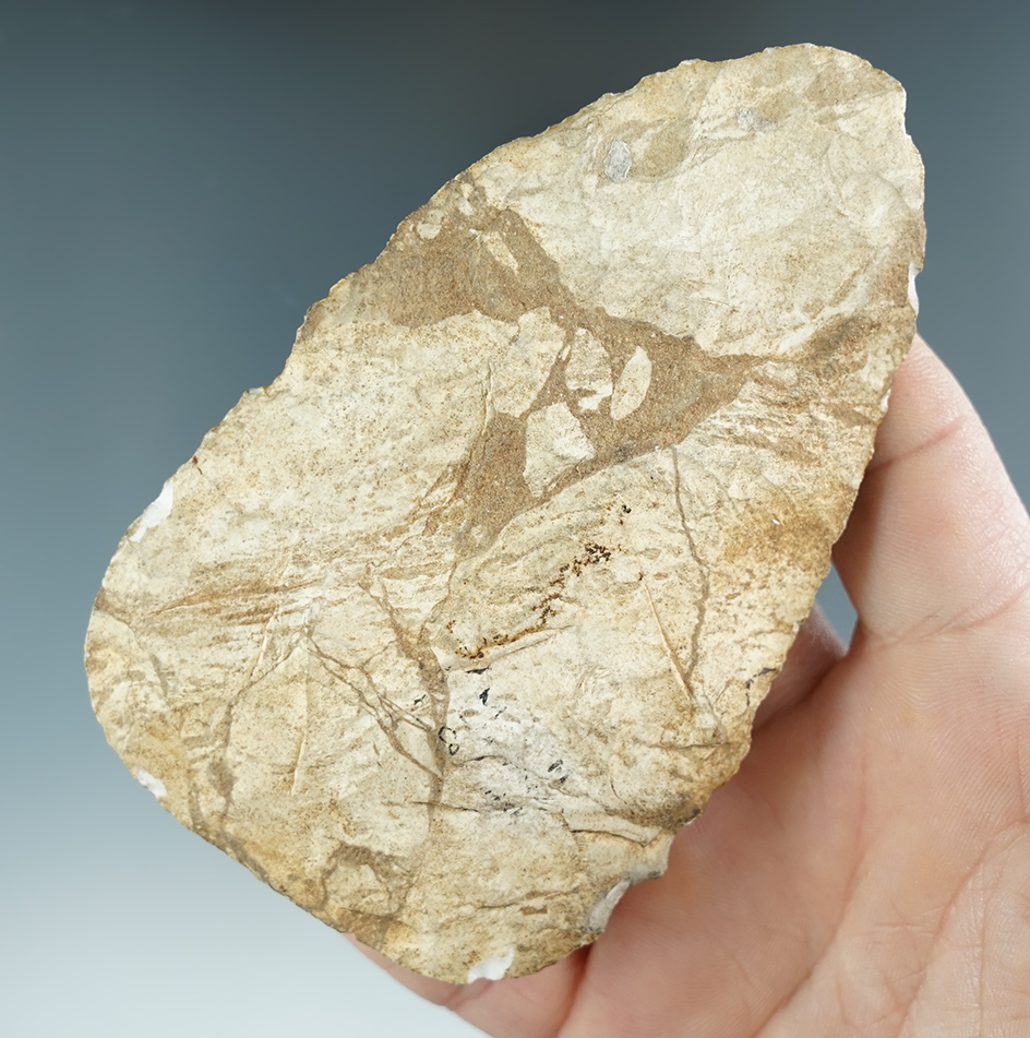 4 1/8" Flint blade found in Indiana.