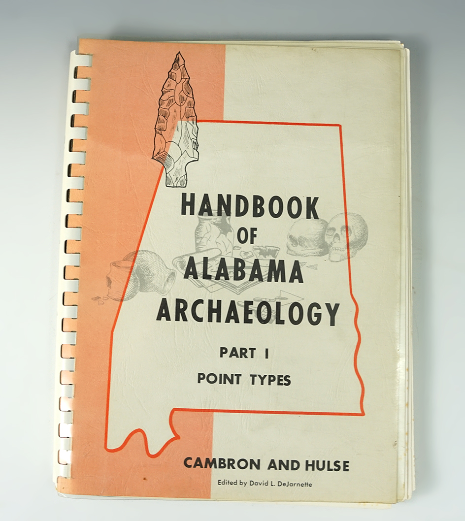 Spiral-bound identification book "Handbook of Alabama Archaeology Point Types - part one"