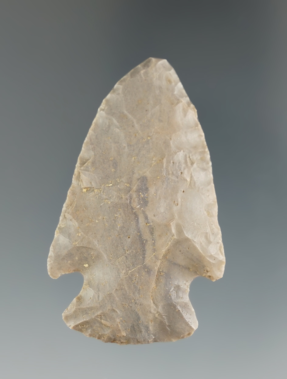 2" Archaic Cornernotch made from attractive material found in McCreary County Kentucky.