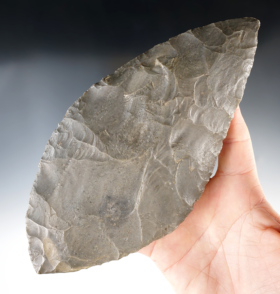 7 1/2" Adena Bi-pointed Blade, Hornstone Ohio.