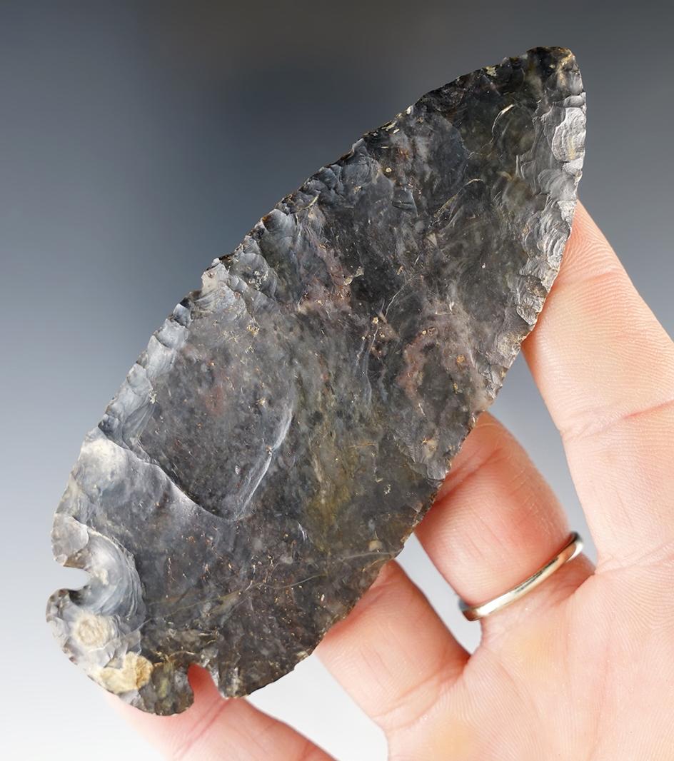 4 1/8" Coshocton Flint Dovetail, Coshocton Co., Ohio.