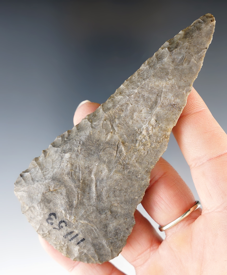 4 5/16" Nicely beveled Cobbs Knife found in Ohio.