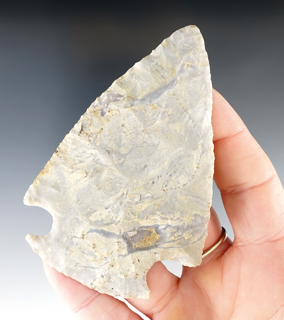 3 1/2"  Flint Ridge Flint Hopewell, Delaware Co., Ohio.