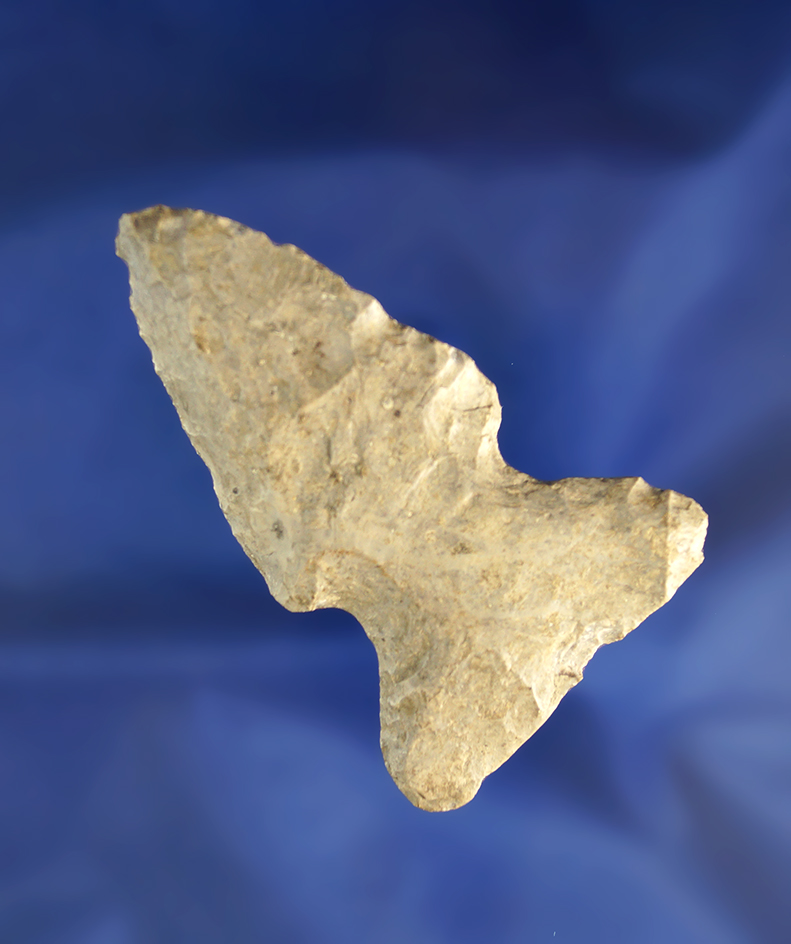 Wide base 2 11/16" exhausted Thebes bevel found in Darke County Ohio.