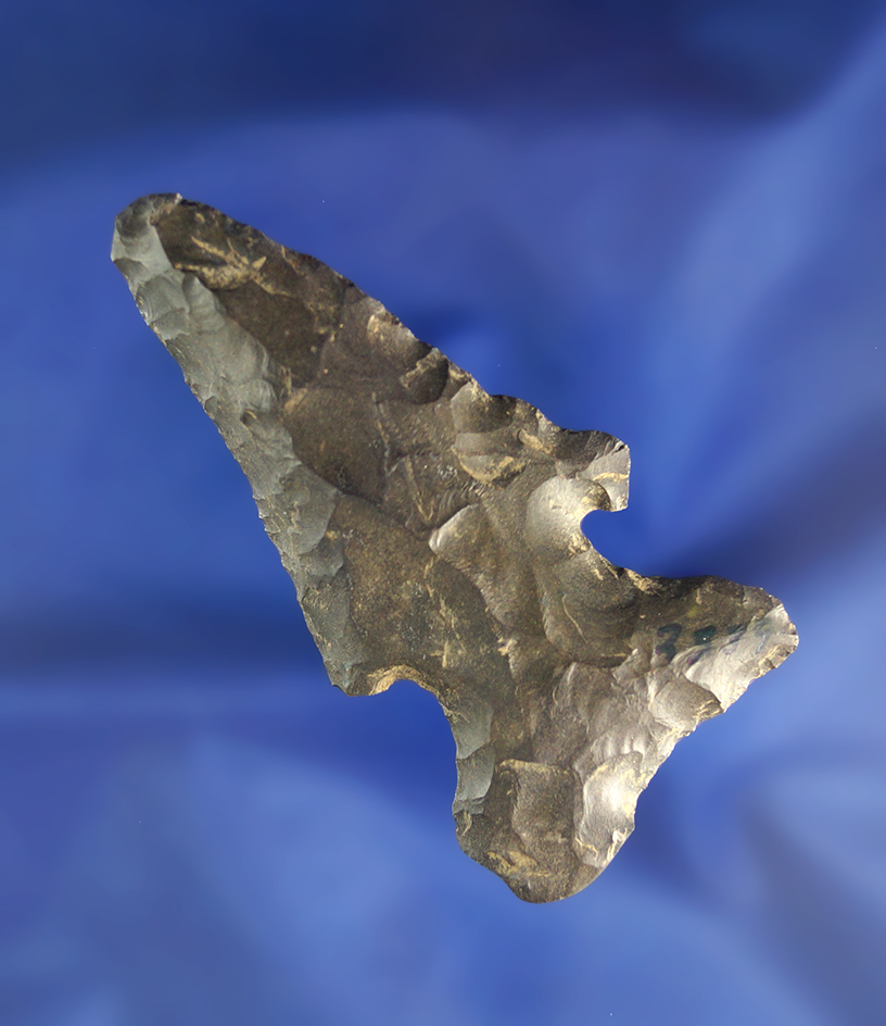 2 3/4" Archaic Thebes Bevel made from Coshocton Flint found in Ohio.