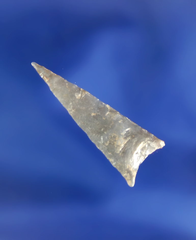 Excellent flaking on this 1 1/16" Triangular Arrowhead found in the southwestern U.S..