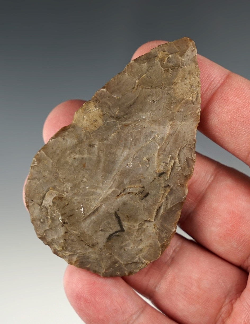 2 7/8" Adena Blade found close to Flint Ridge in 1972.