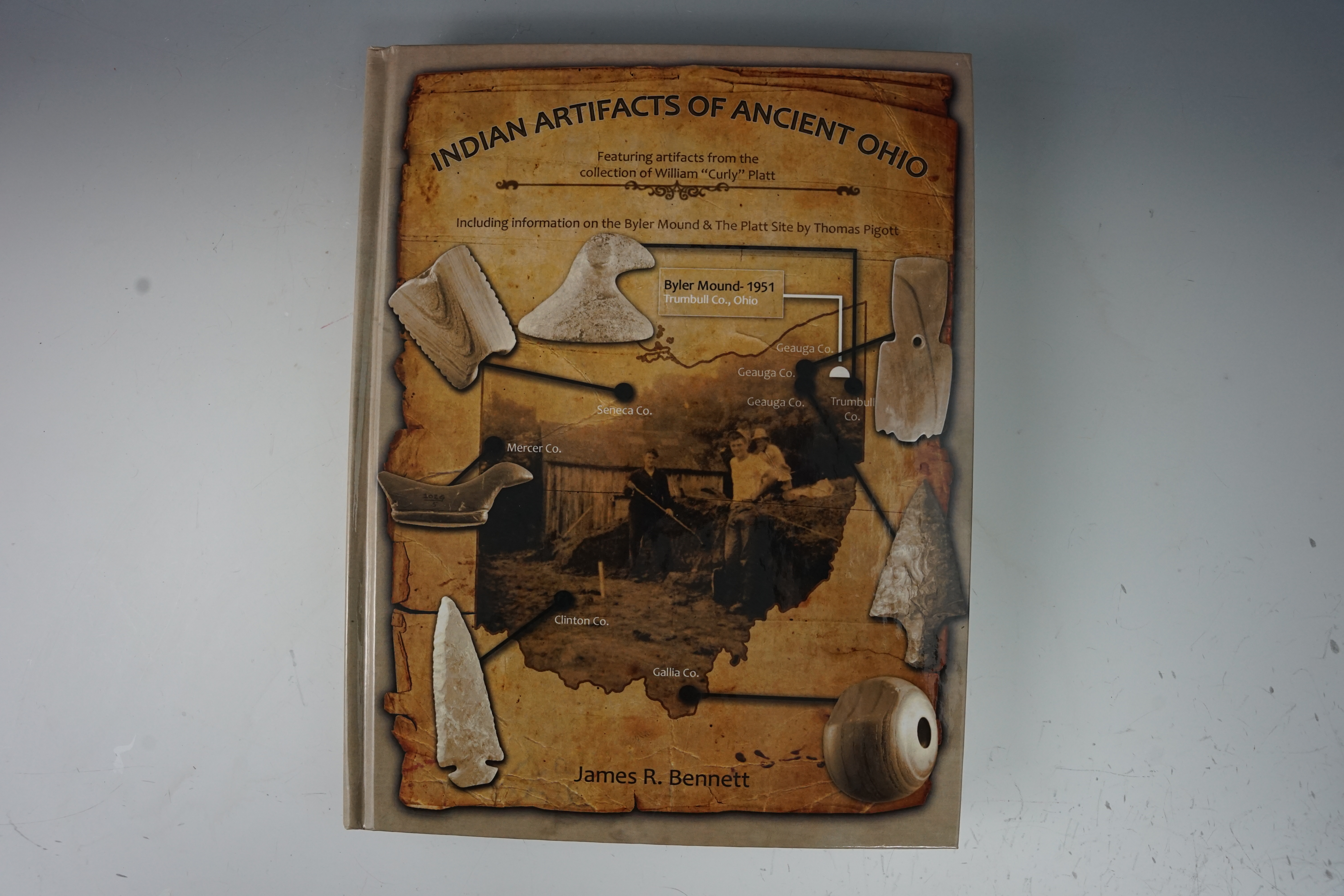 Hardcover limited edition book in like new condition "Indian Artifacts of Ancient Ohio" by Bennett.