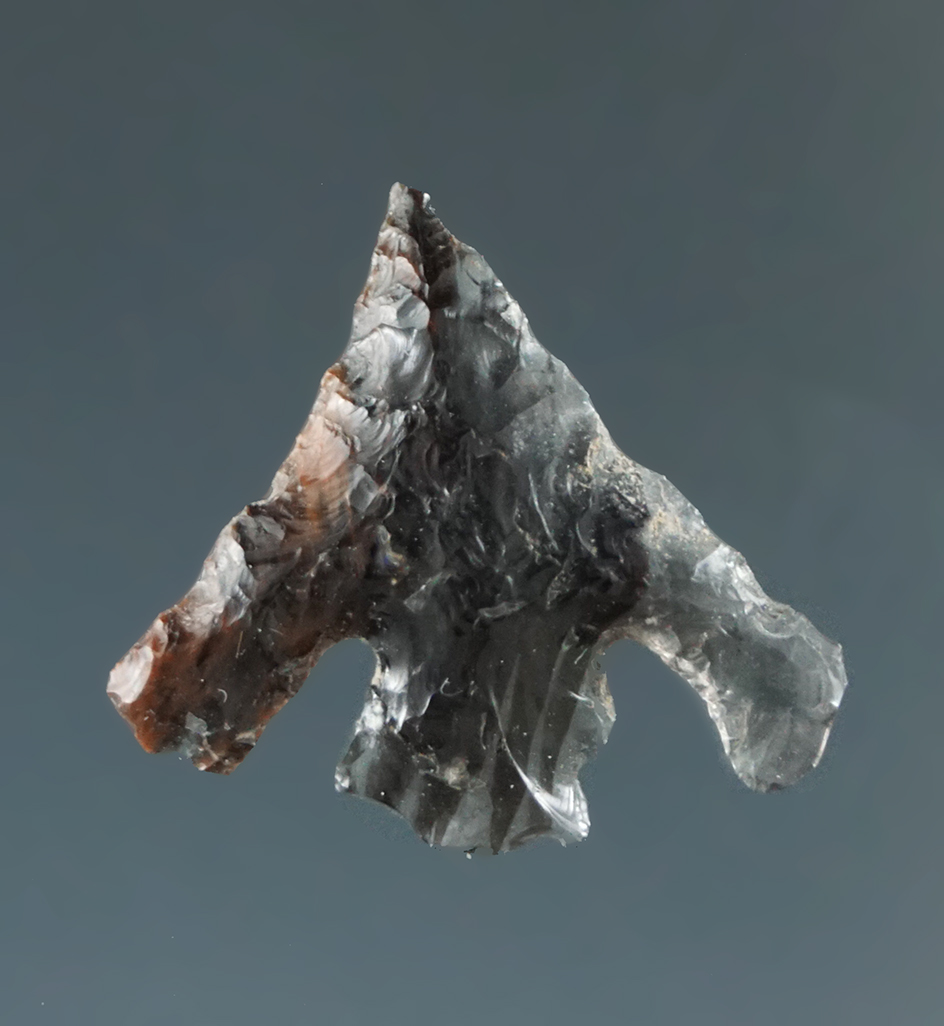 5/8" Columbia Plateau made from Translucent Striped Black Obsidian, found near the Columbia River.