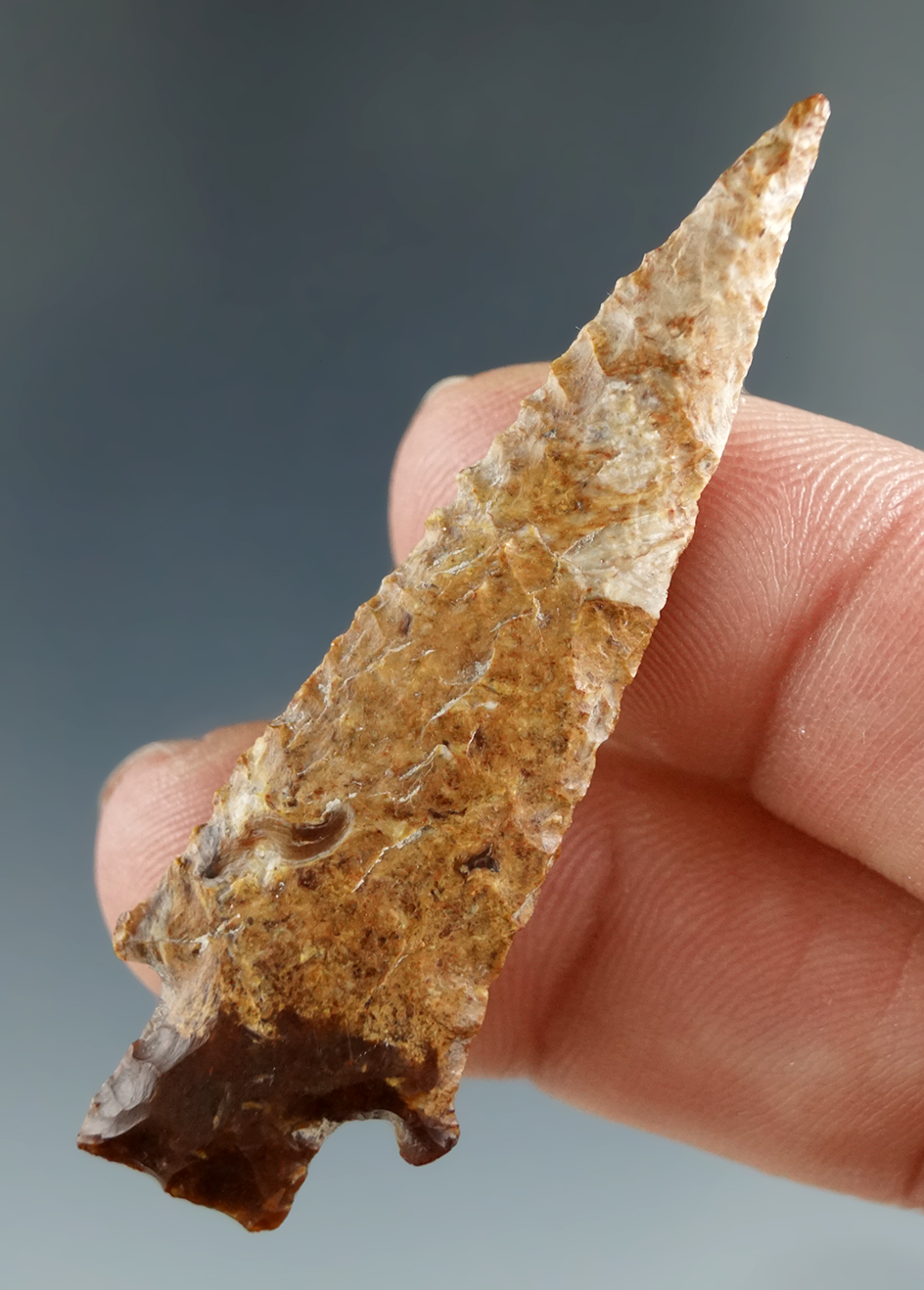 2 1/8" Wallula Square Stem made from Brown Agate, found near the Columbia River.