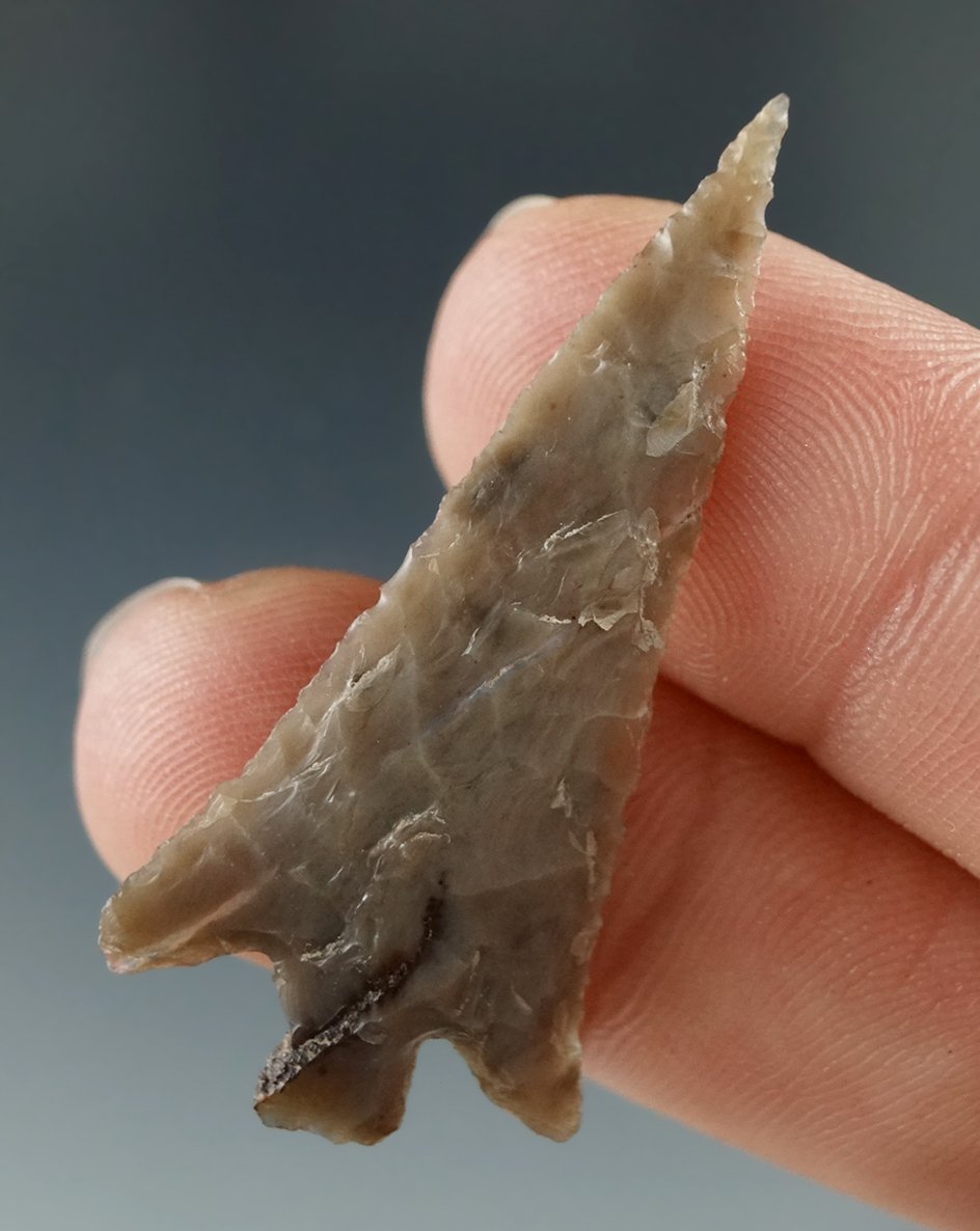 1 5/8" Columbia Plateau made from Grey Agate, found near the Columbia River.