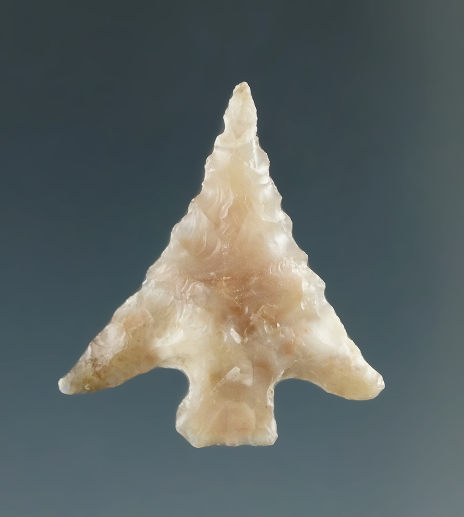 7/8" Columbia Plateau, made from Tan and White Translucent Agate, Columbia River.