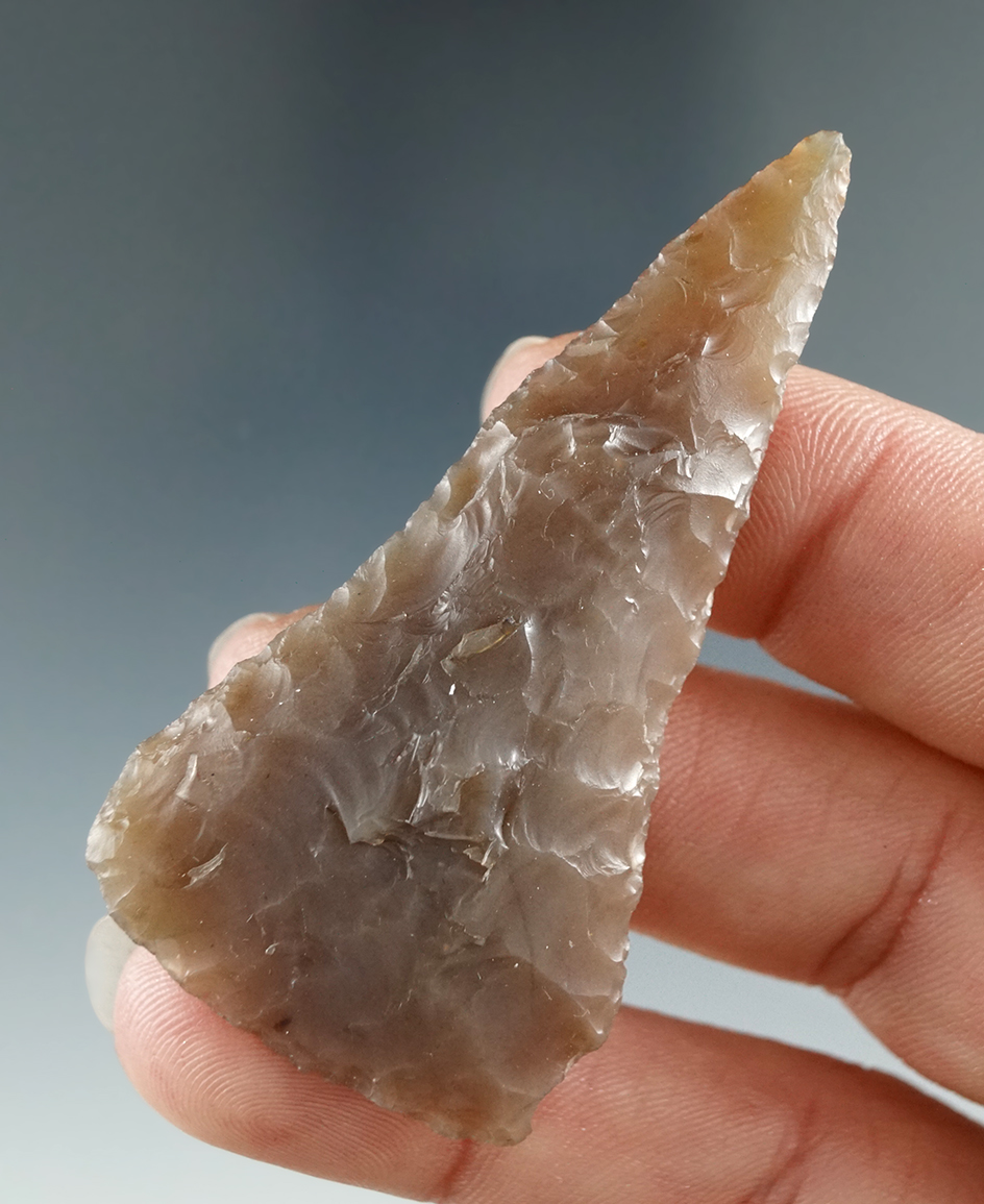 2 3/8" Plateau Pentagonal Knife made from Translucent Tan Agate, found near the Columbia River.