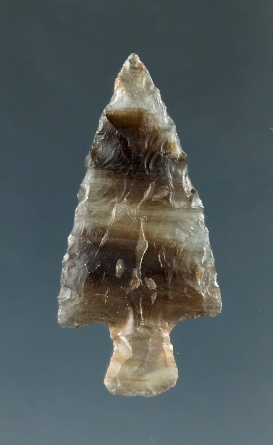 1 1/8" Wallula Square Stem made from Clear and Brown Translucent Agate, Columbia River.