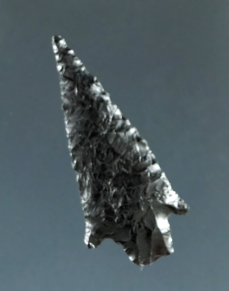 1" Wallula made from Black Obsidian, found near the Columbia River.