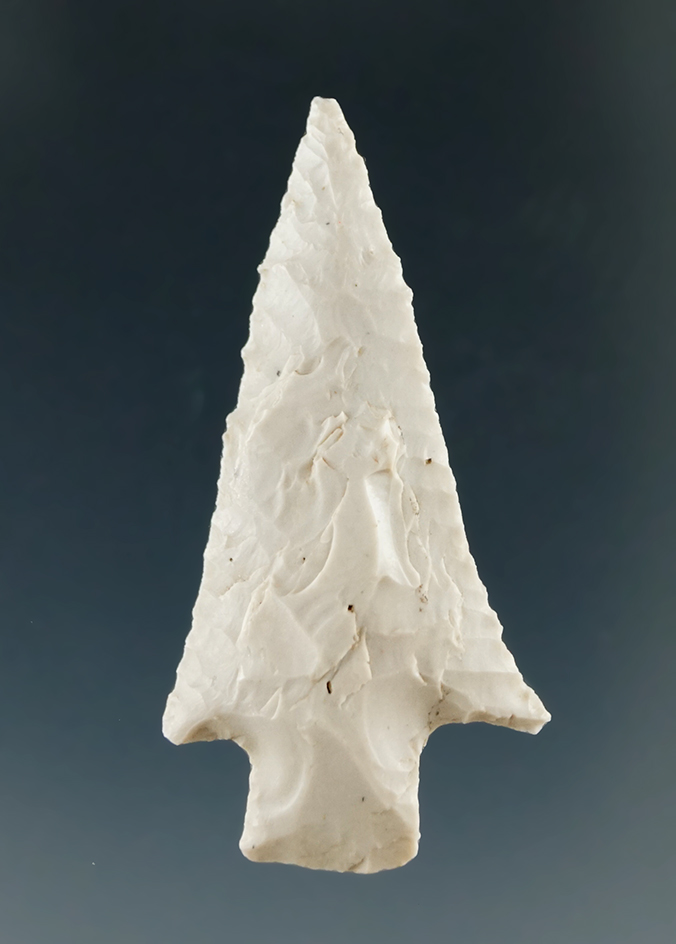 1 1/2" Wallula Stemmed Dart made from Tan Jasper, found near the Columbia River.