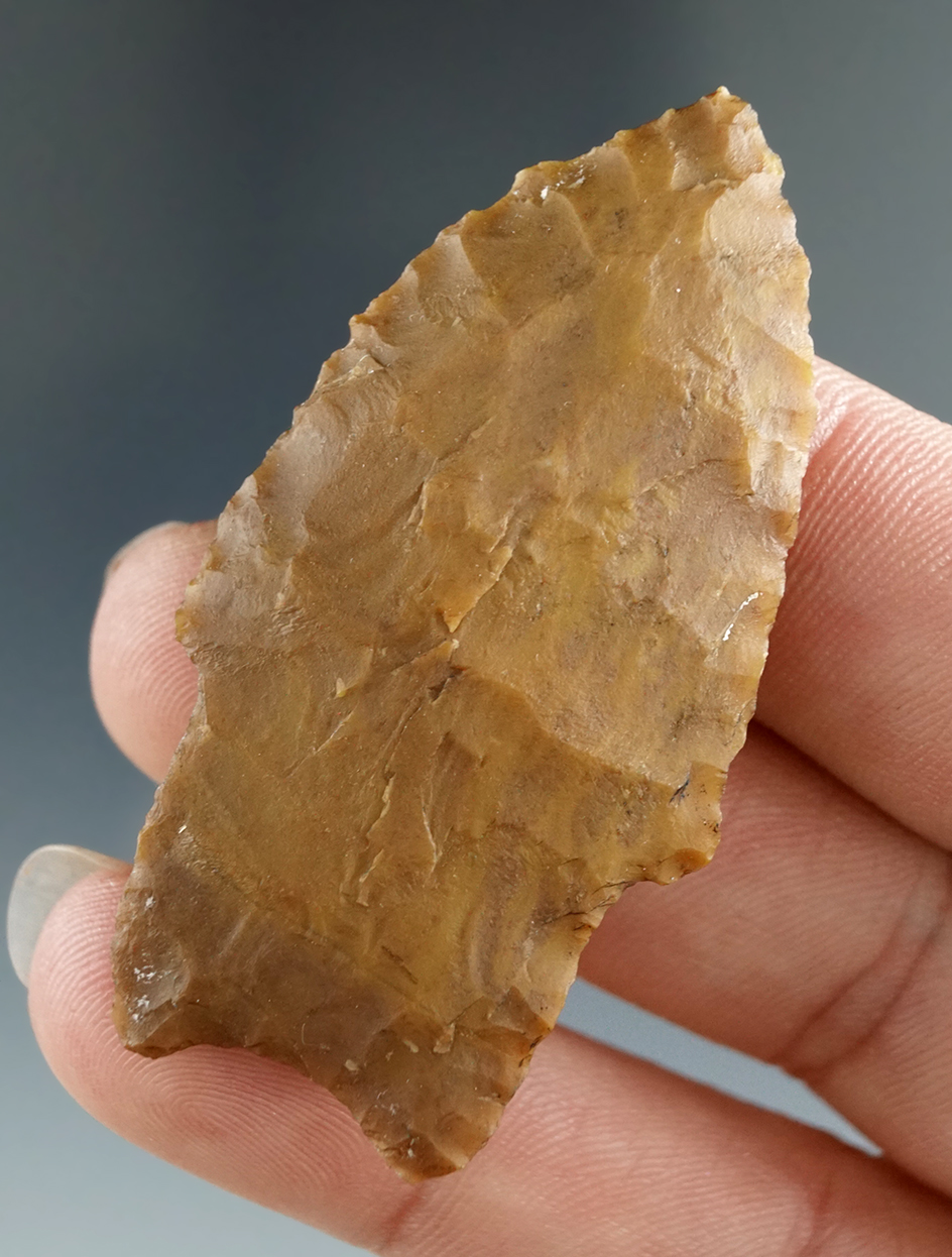 2 1/8" Paleo Windust made from Yellow Jasper, found near the Columbia River.